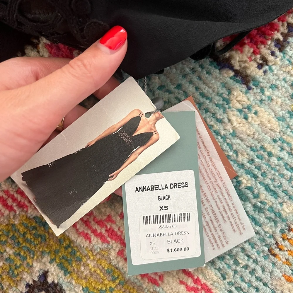 Silvia Tcherassi Annabella Dress in Black XS. NWT - Picture 11 of 13